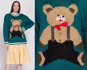 80s Teddy Bear Novelty Sweater, Deadstock - 2X