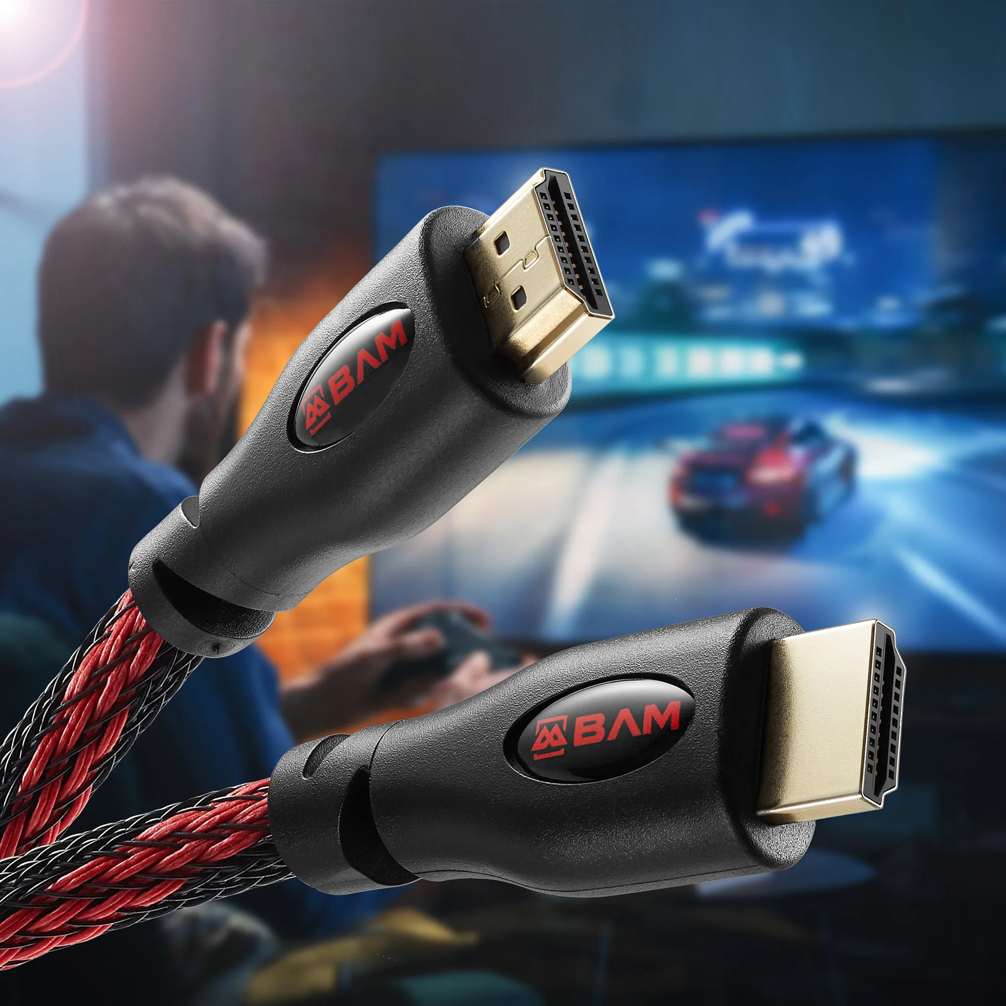 BAM 3 Pack High Speed 4K HDMI Cables