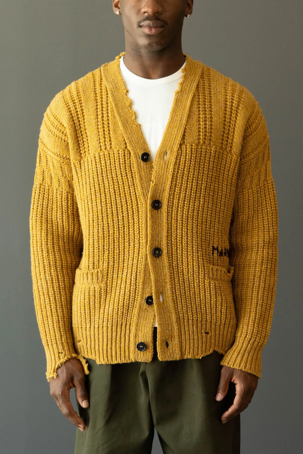 Broken Fisherman Cardigan - Maize