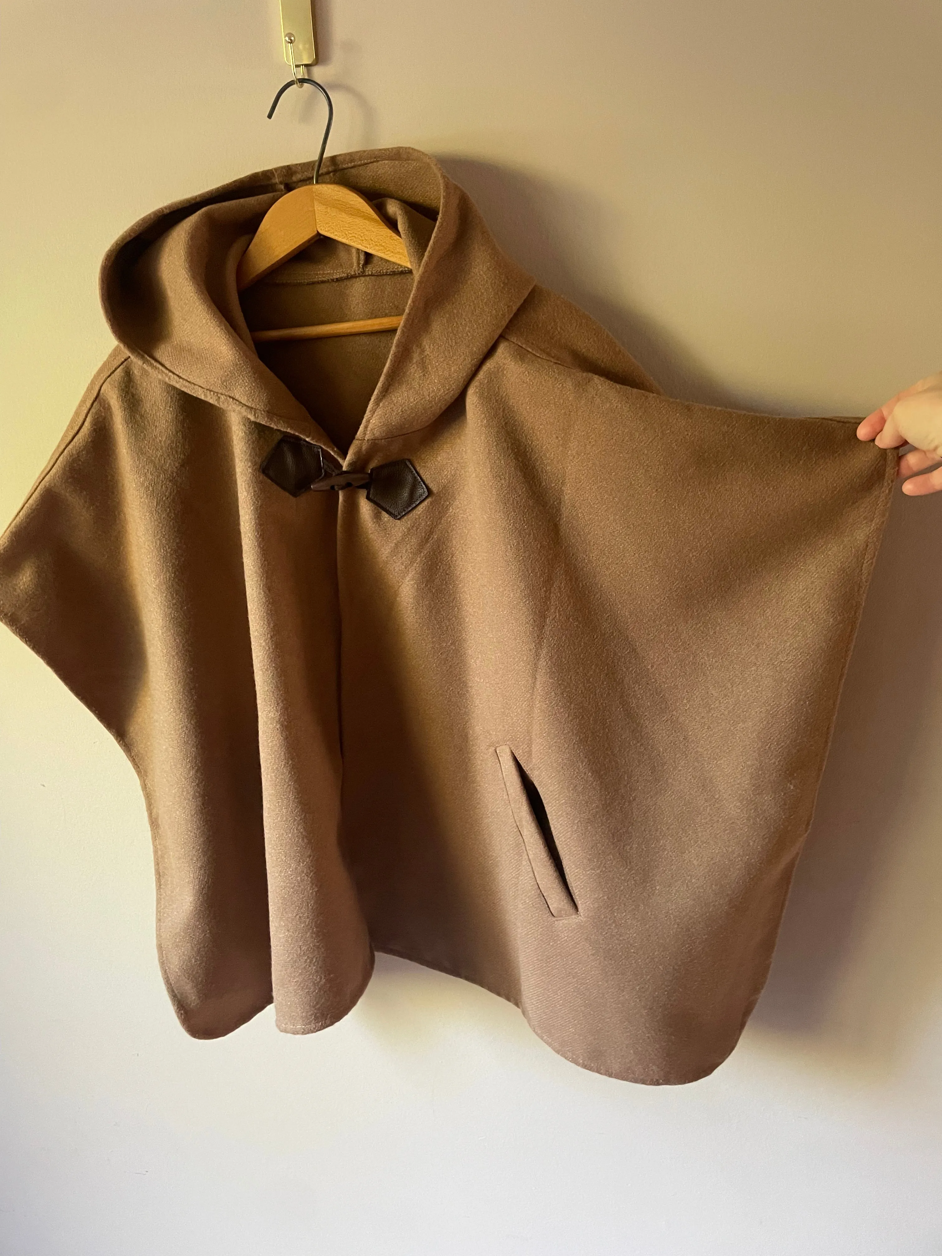 Camel Wool Cape - One Size