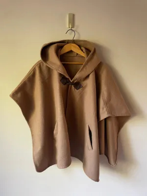 Camel Wool Cape - One Size