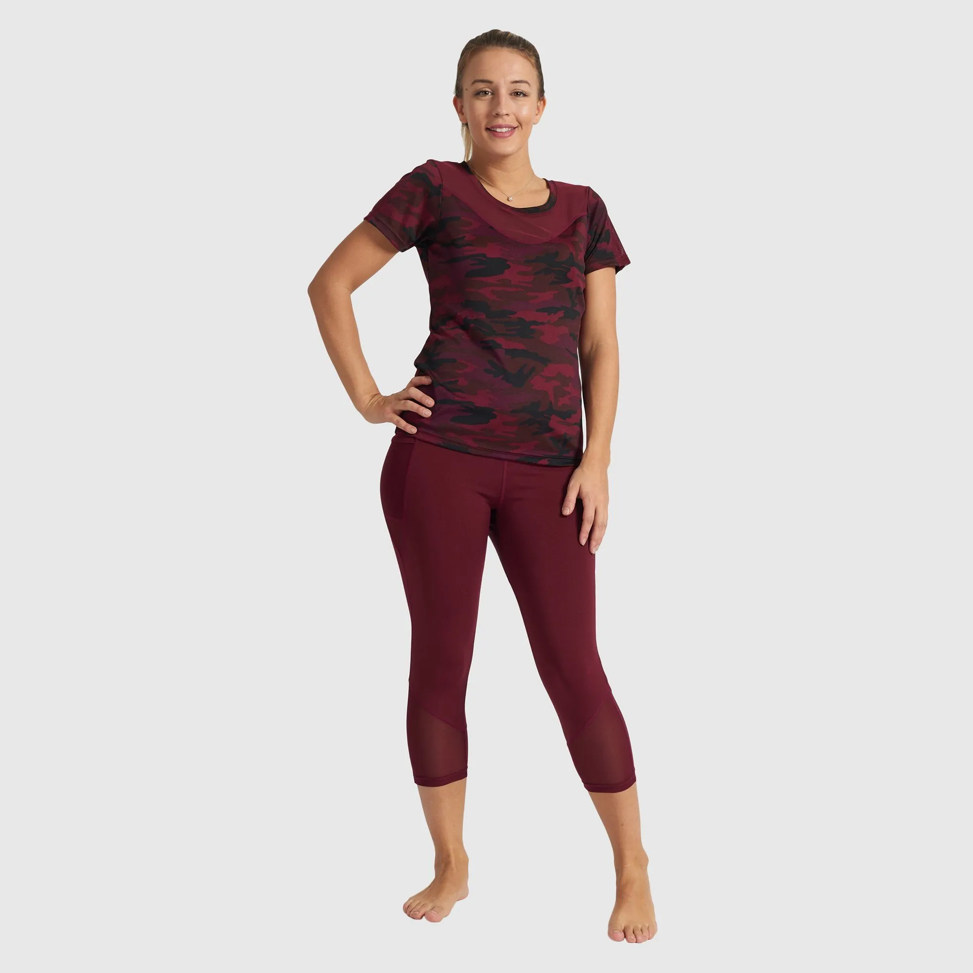 Capri Legging - Burgundy