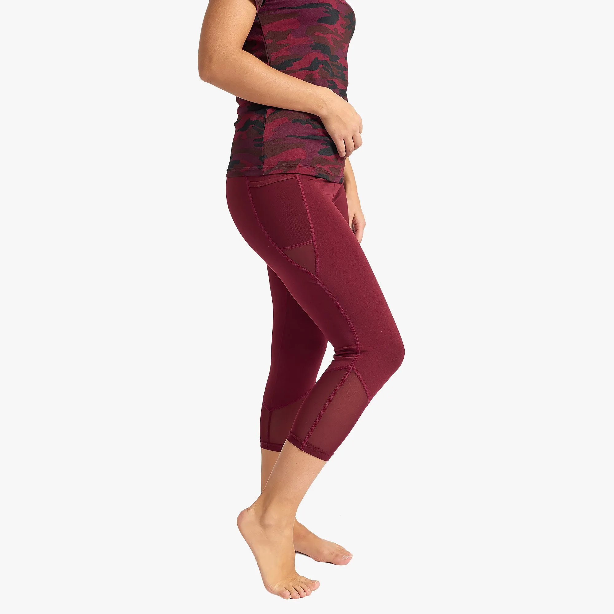 Capri Legging - Burgundy