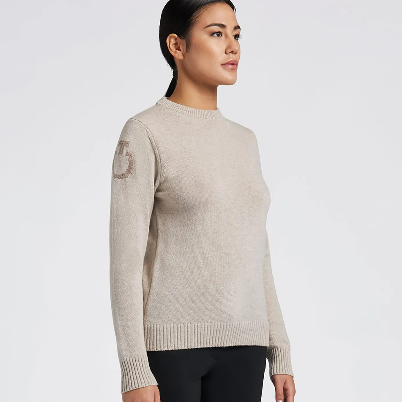 Cavalleria Toscana Pure Wool Crew Neck Sweater - Sand