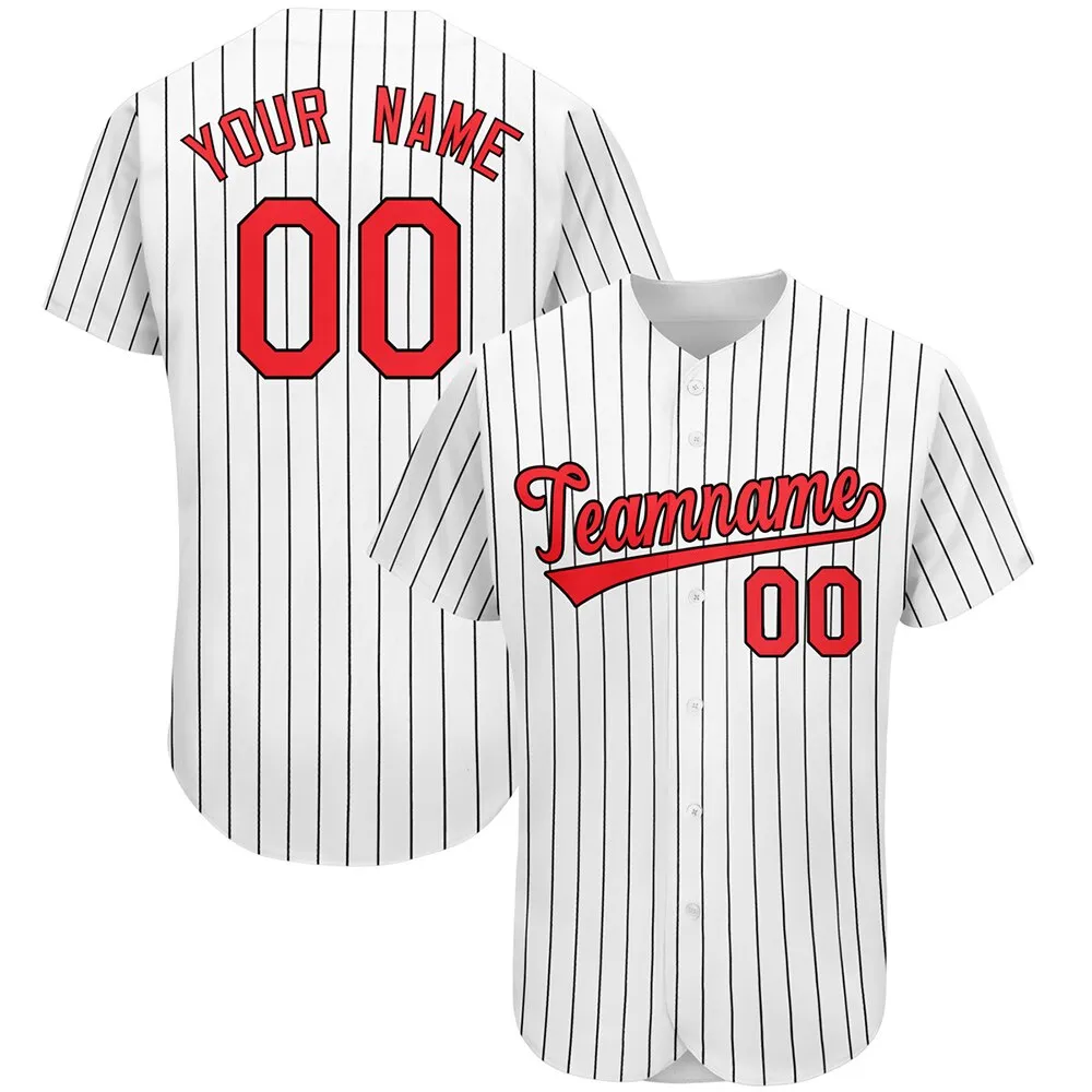 Customizable Baseball Jersey Shirts Print Team Personal Name Number Stripe Hip Hop Sportswear Men Women Baseball Clothing