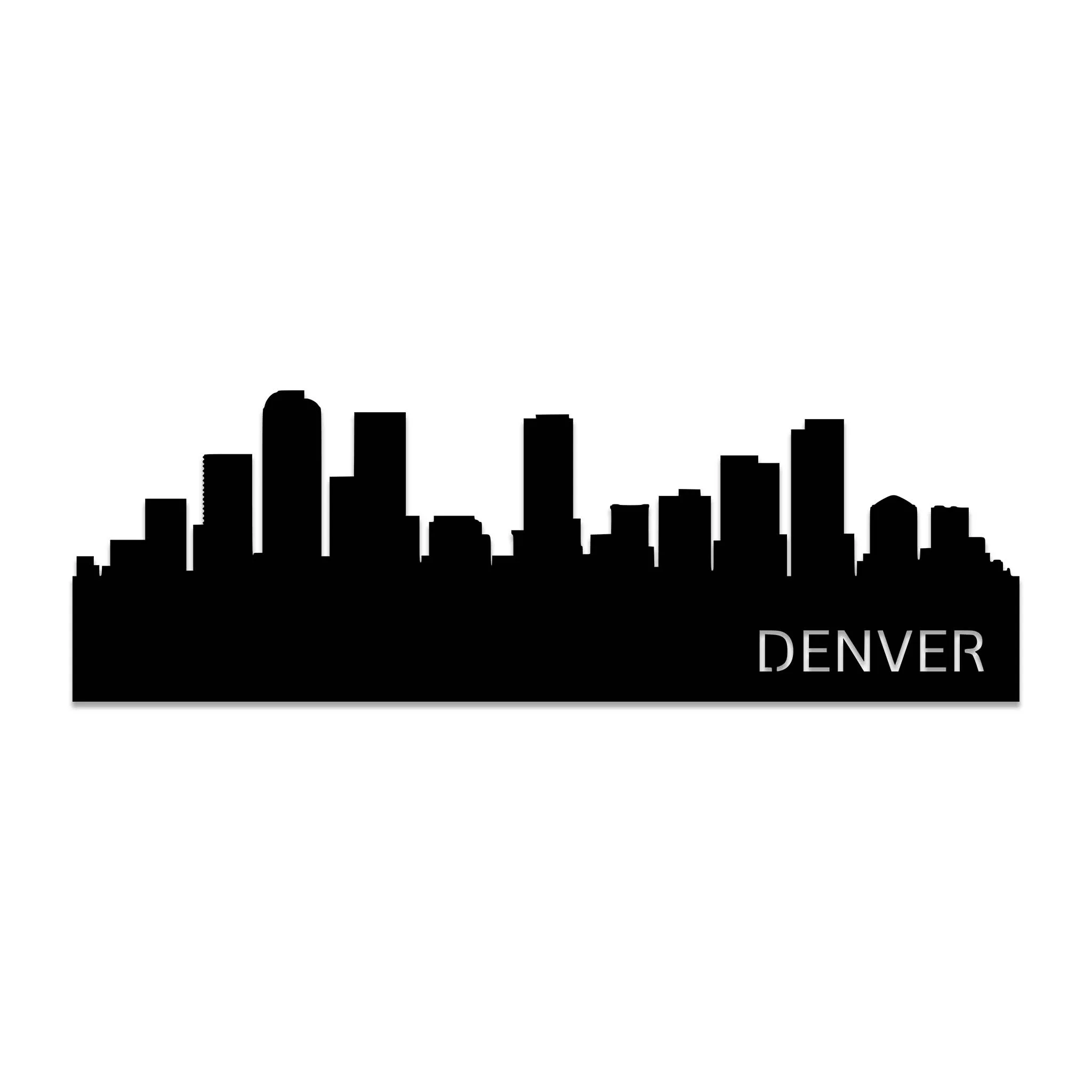 Denver Skyline - Metal Wall Art