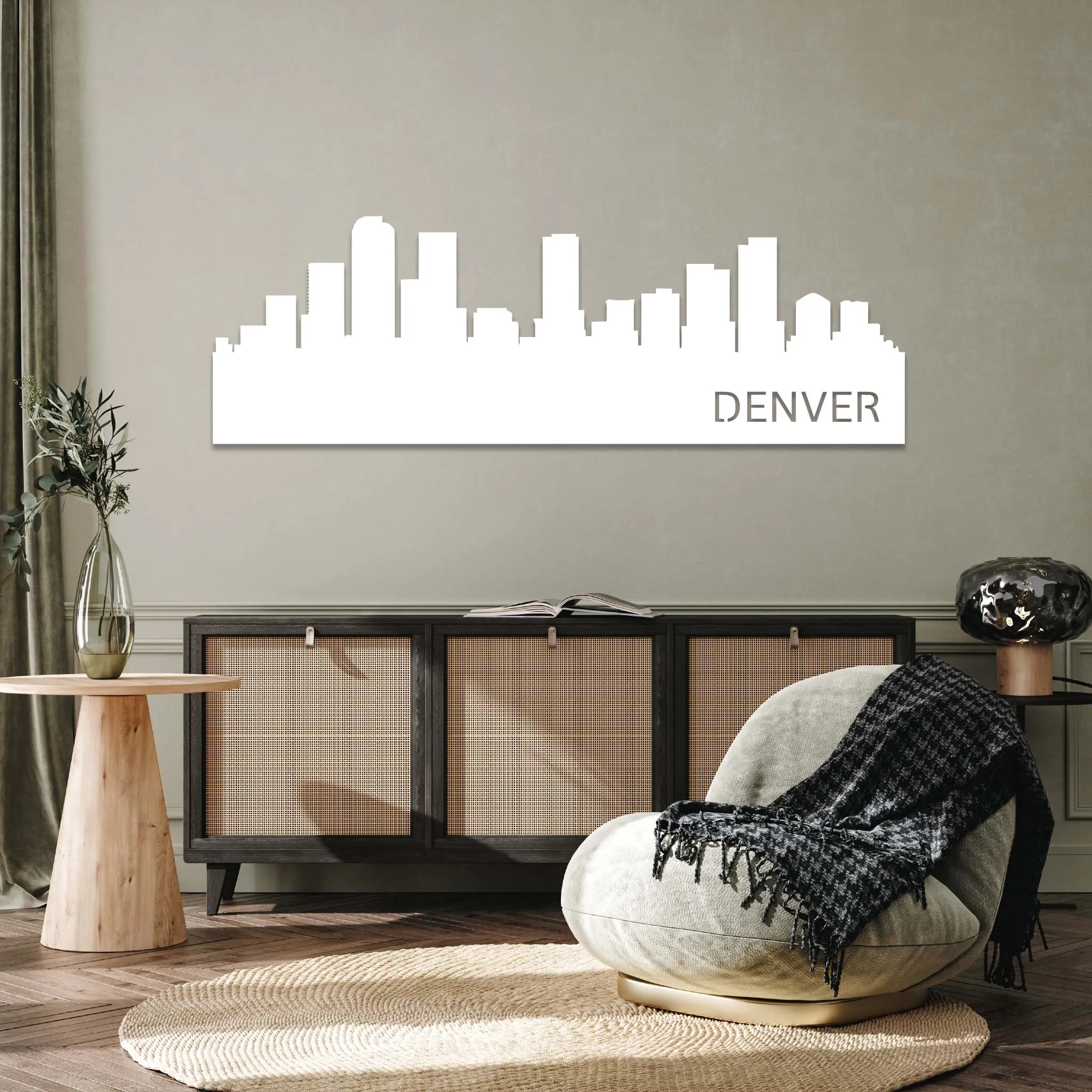 Denver Skyline - Metal Wall Art