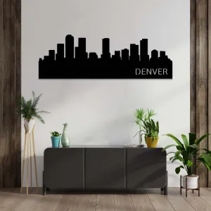 Denver Skyline - Metal Wall Art