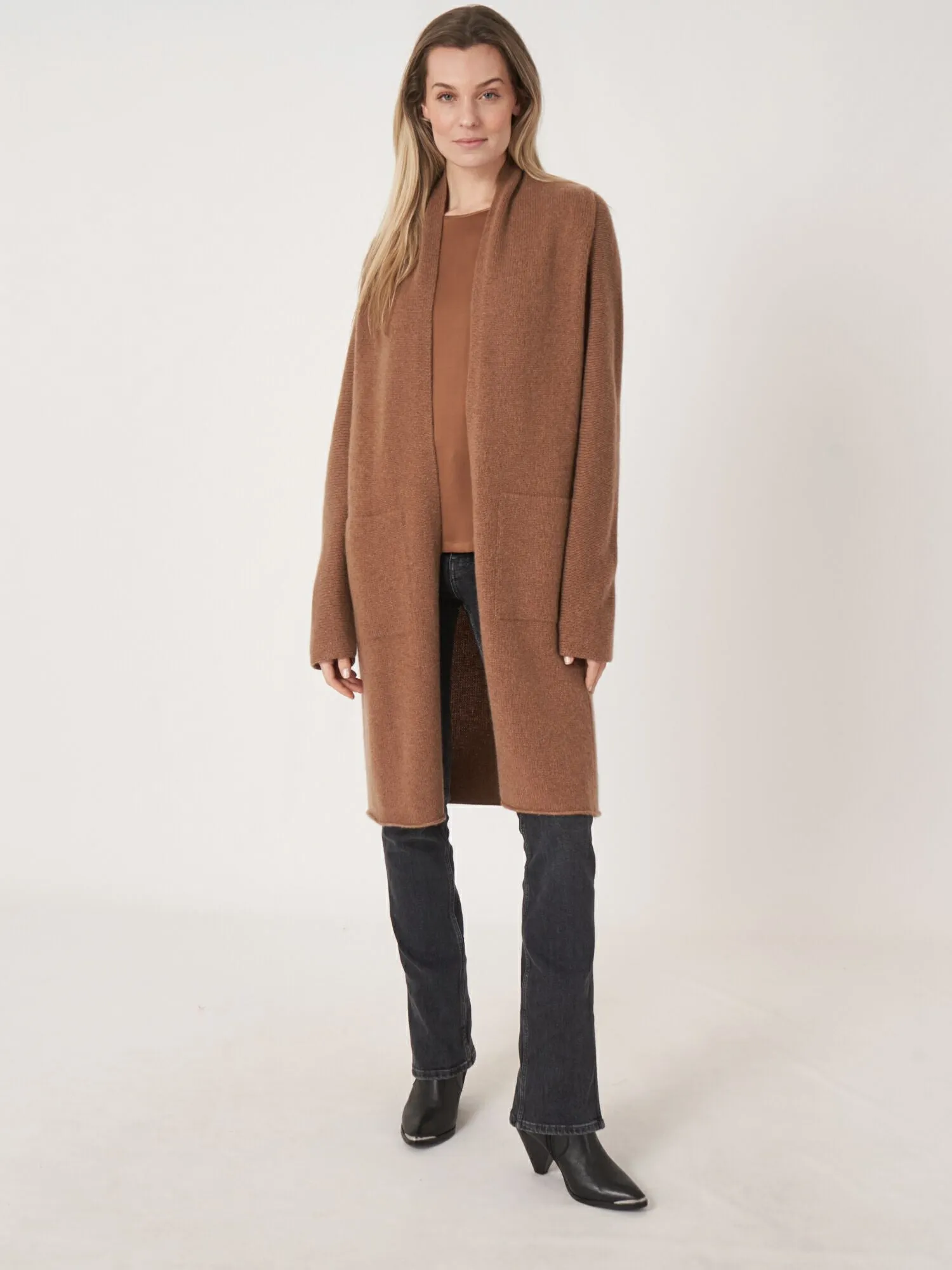 Hazel Long Cashmere Cardigan