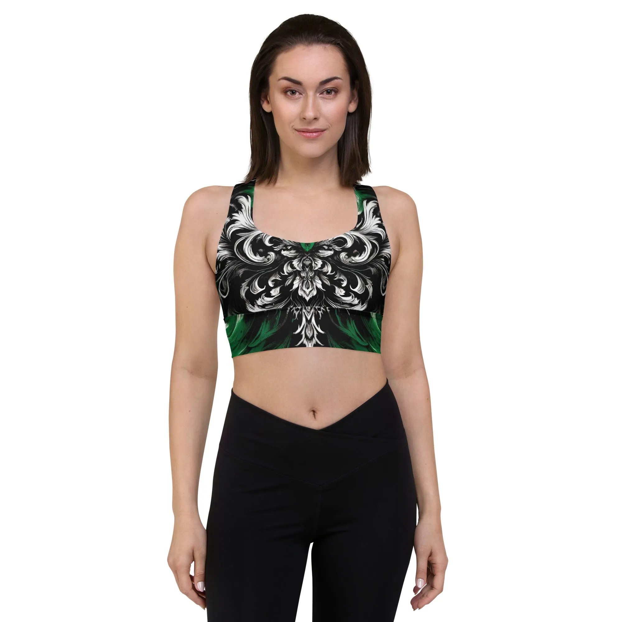 Longline Sports Bra Verdant Veil