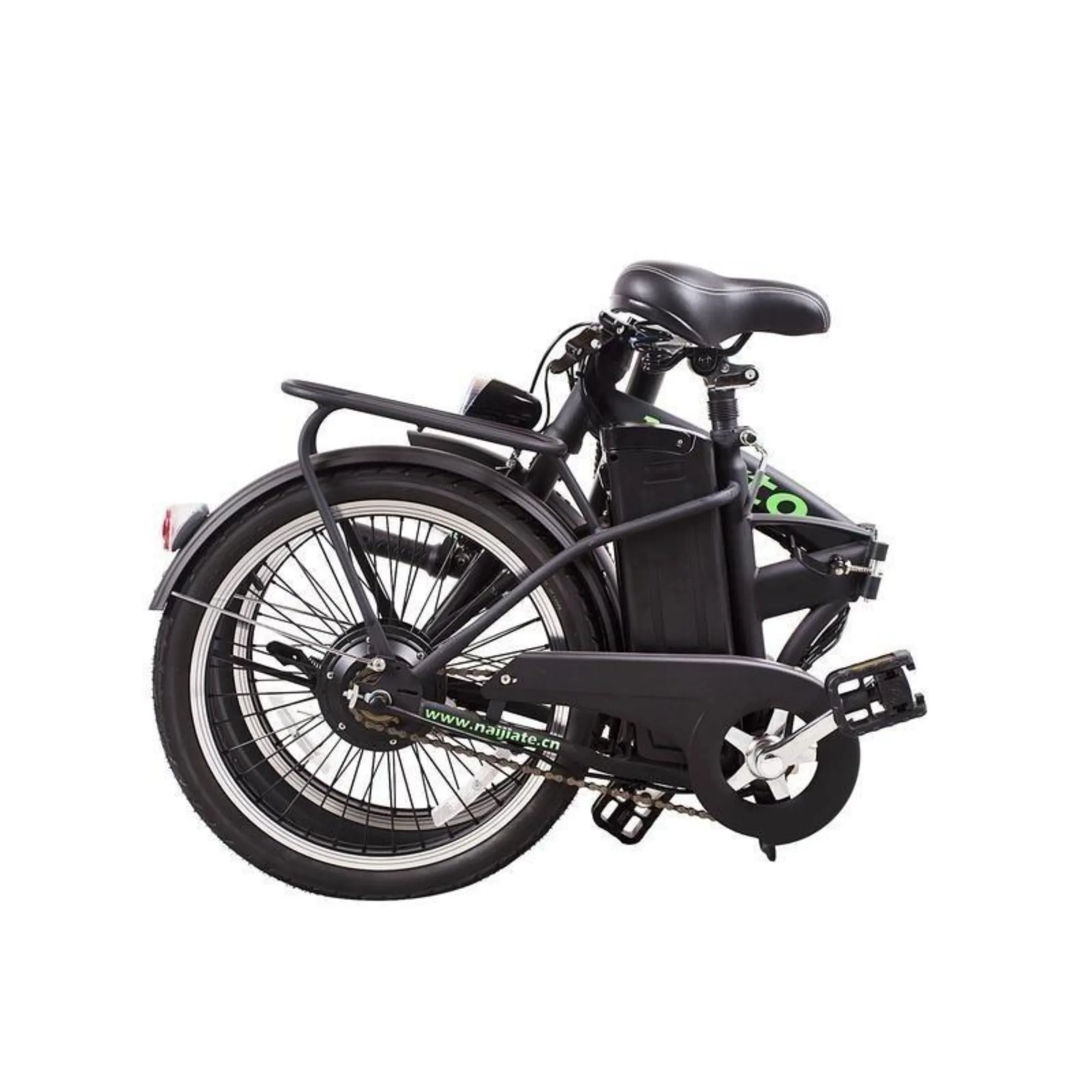 Nakto 250W Fashion Foldable City Electric Bike - Black