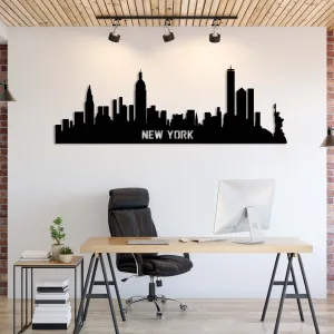 New York City Skyline - Metal Wall Art