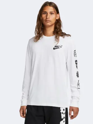 Nike Sportswear Men Lifestyle Long Sleeve White