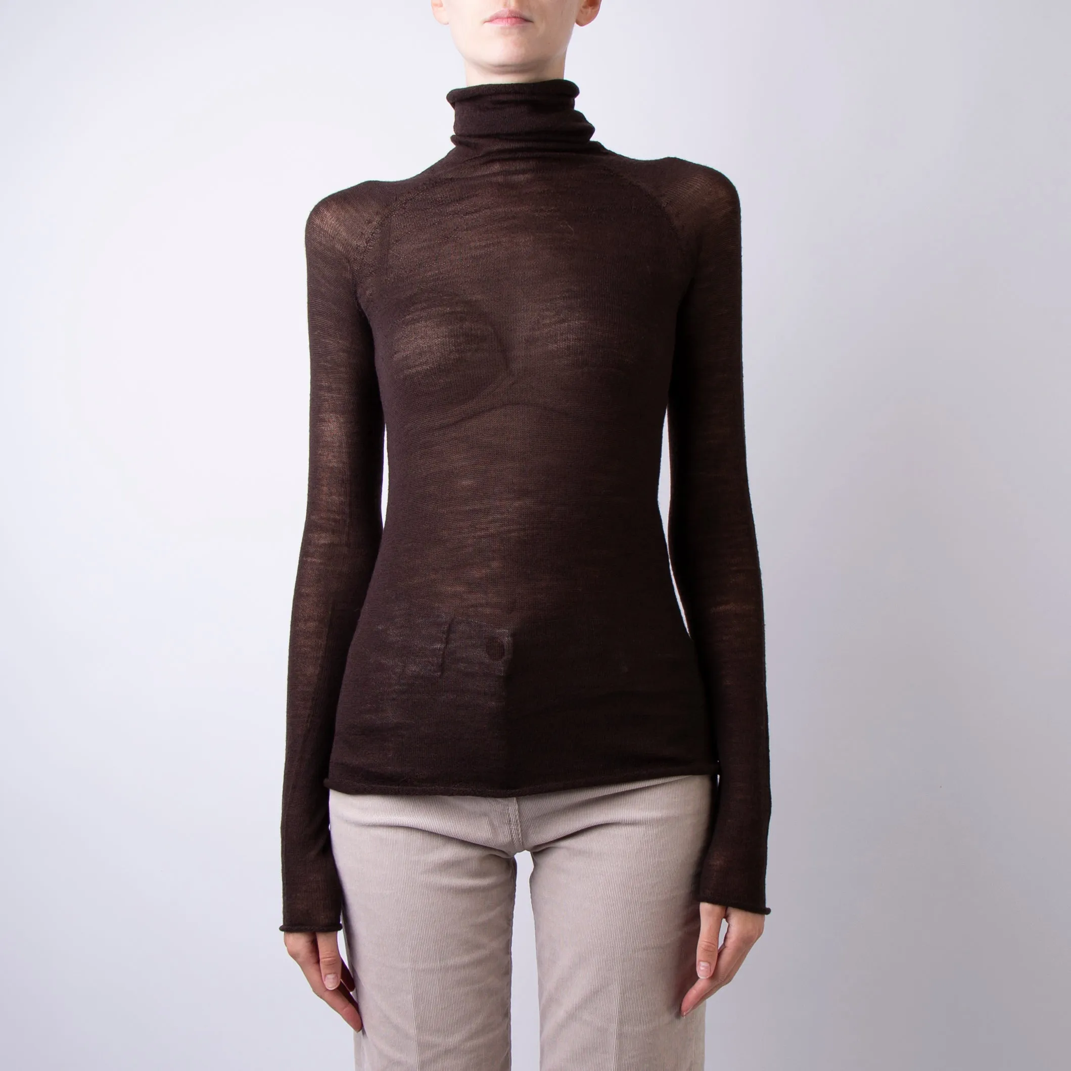 ROBERTO COLLINA SWEATER A03603 08 BROWN