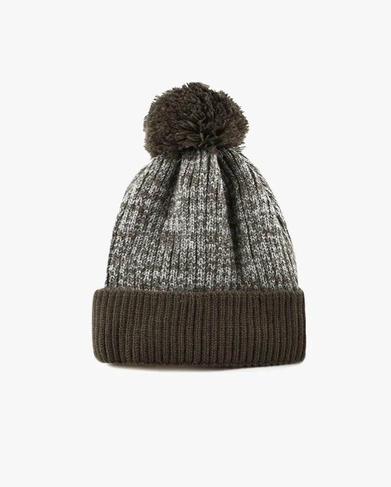 The Hat Depot - Ribbed Knit Beanie with Pom