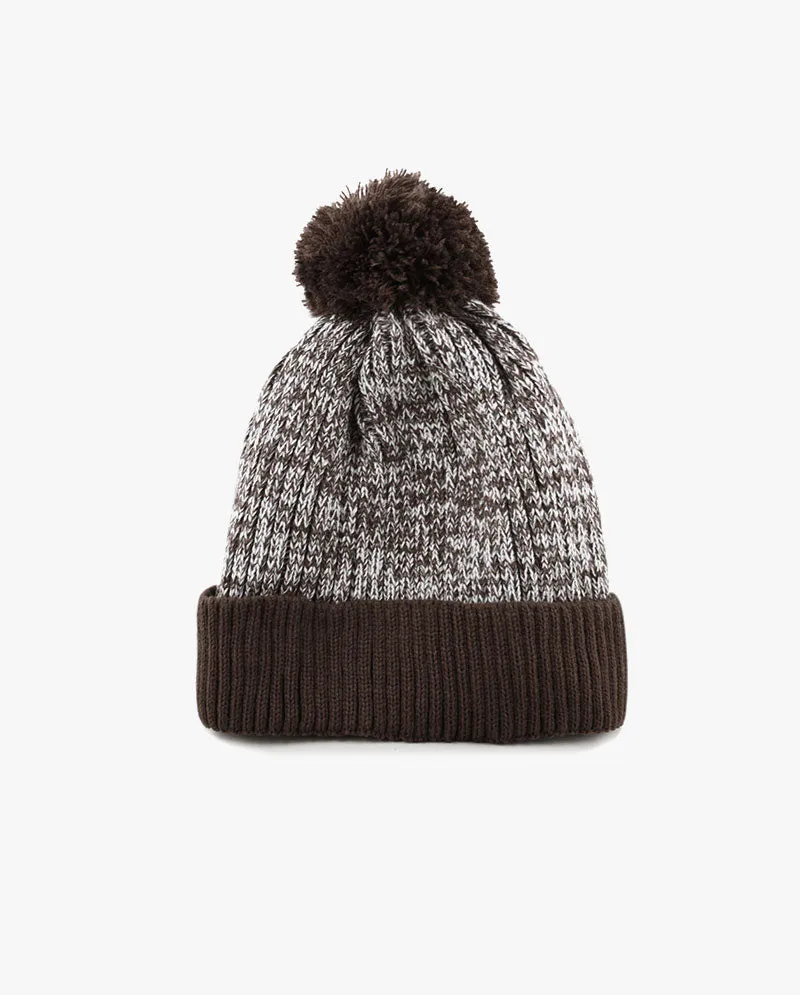 The Hat Depot - Ribbed Knit Beanie with Pom