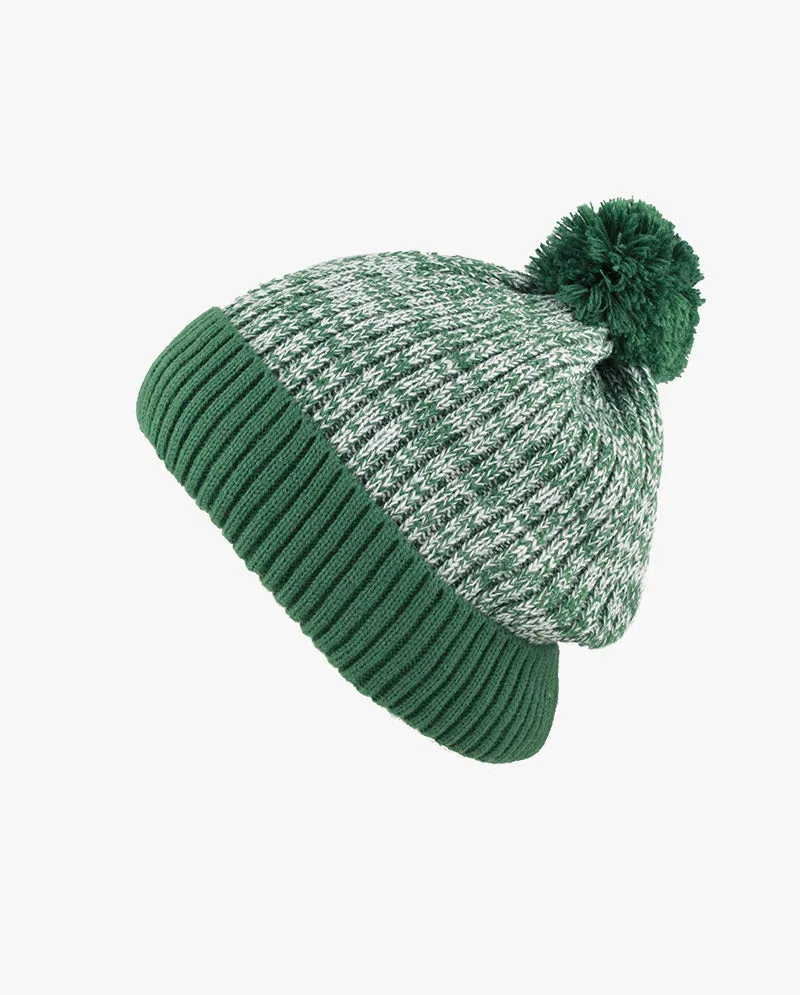 The Hat Depot - Ribbed Knit Beanie with Pom