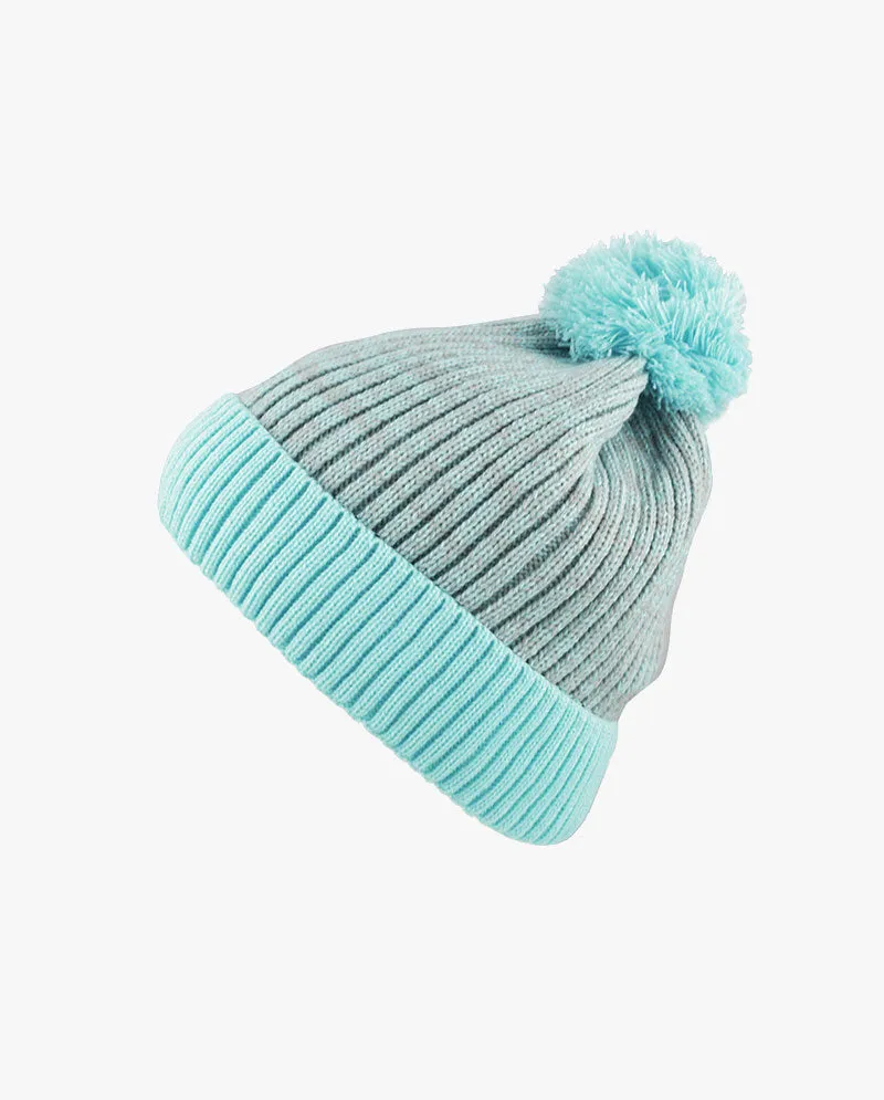 The Hat Depot - Ribbed Knit Beanie with Pom