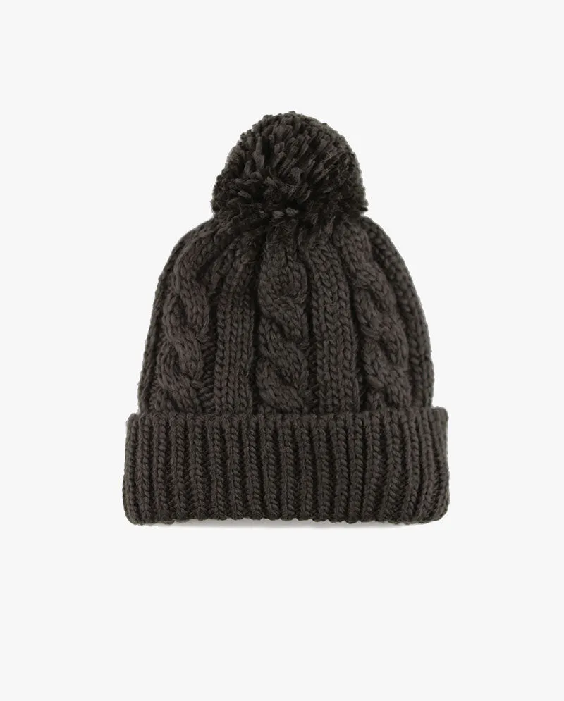 The Hat DepotCurly Knit Pom Beanie 3030