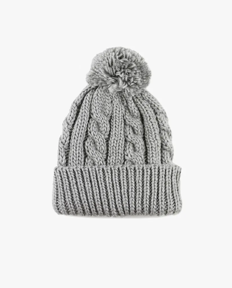 The Hat DepotCurly Knit Pom Beanie 3030