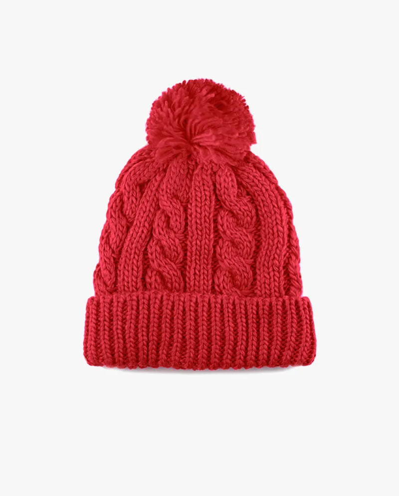 The Hat DepotCurly Knit Pom Beanie 3030