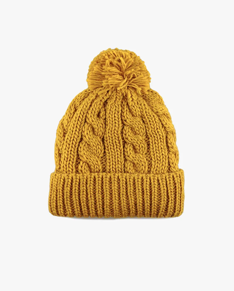 The Hat DepotCurly Knit Pom Beanie 3030