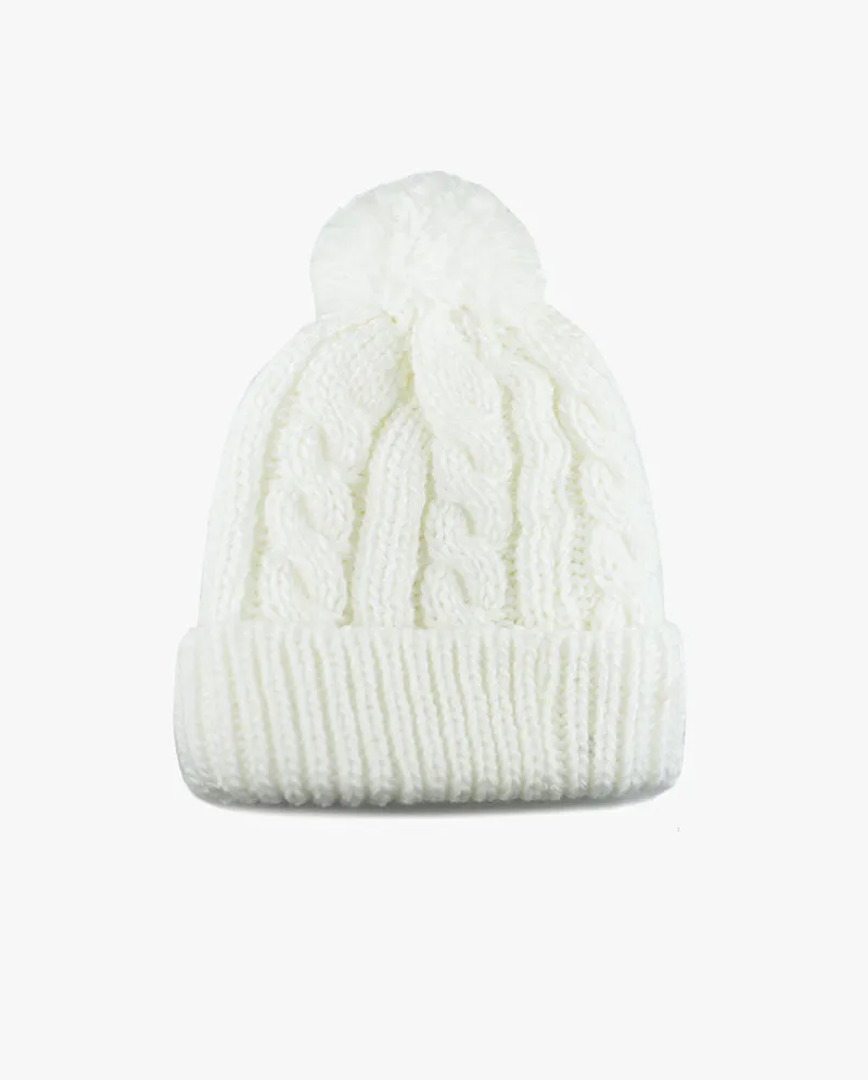 The Hat DepotCurly Knit Pom Beanie 3030