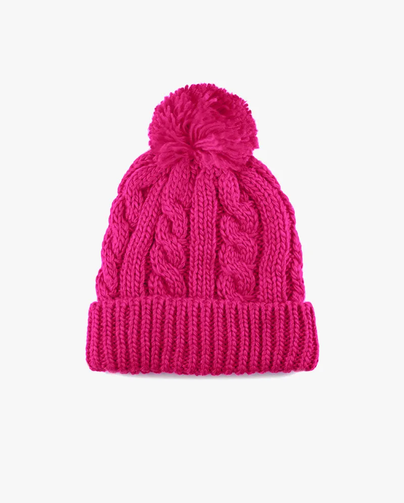 The Hat DepotCurly Knit Pom Beanie 3030