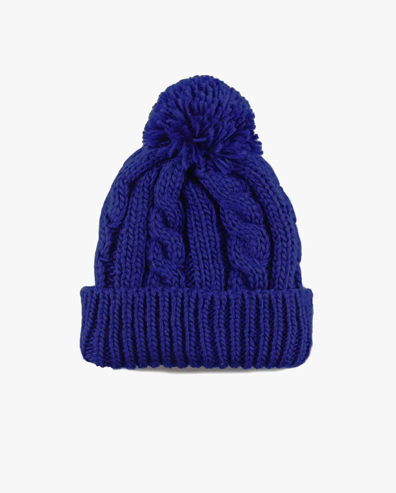 The Hat DepotCurly Knit Pom Beanie 3030