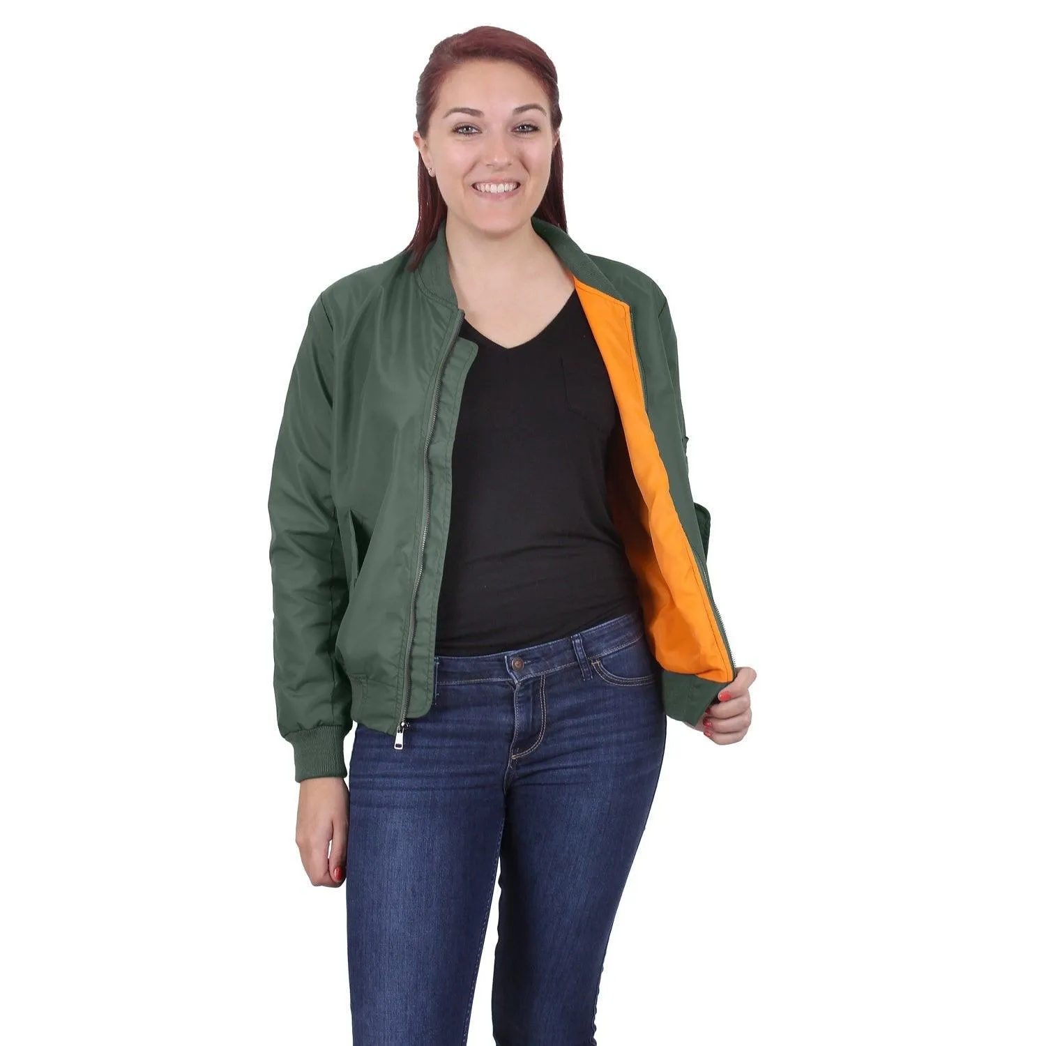 Womens Lightweight MA-1 Flight Jacket